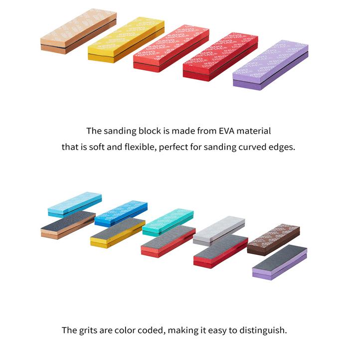 Dspiae #180-#800 Sanding Sponge Box Set 30Pcs (SS-S01)