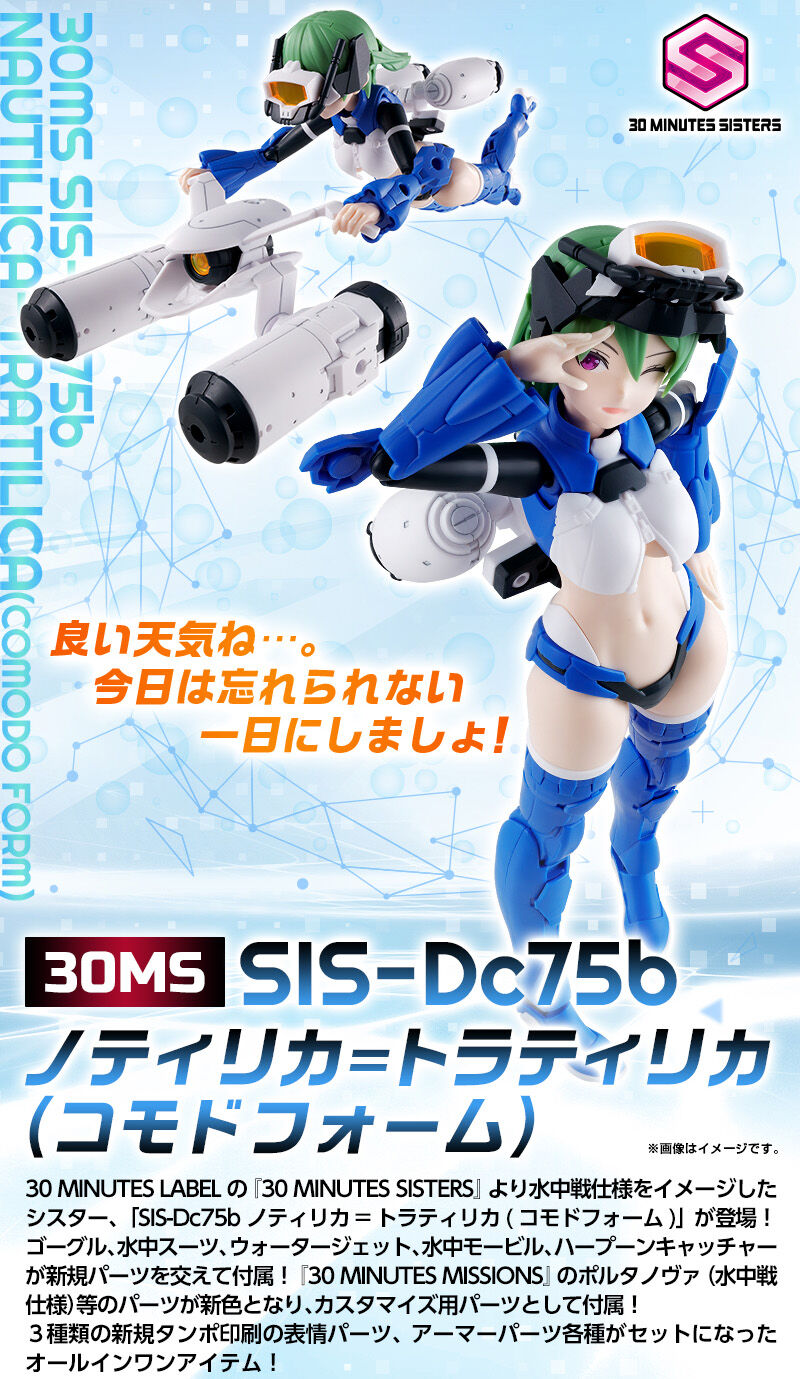 Premium Bandai 30 Minutes Sisters (30MS) SIS-Dc75b Nautilica-Tratilica (Comodo Form)