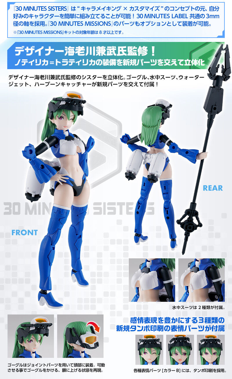 Premium Bandai 30 Minutes Sisters (30MS) SIS-Dc75b Nautilica-Tratilica (Comodo Form)