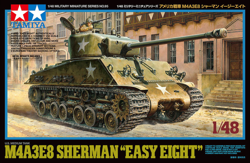 1/48 M4A3E8 Sherman "Easy Eight" (Tamiya 1/48 Military Miniature Series 95)