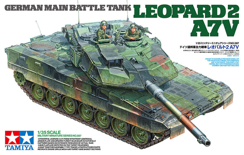 1/35 German Main Battle Tank Leopard 2 A7V (Tamiya 1/35 Military Miniature Series 387)
