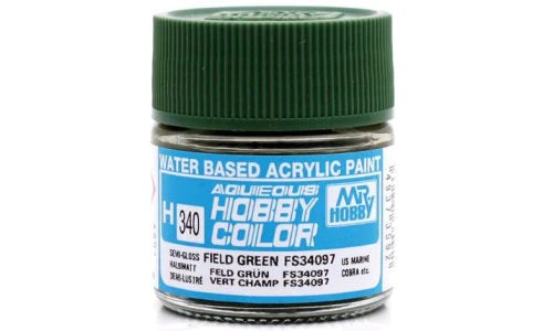 Mr.Hobby Aqueous Hobby Color H340 - Field Green FS34097 [US marines Cobra]