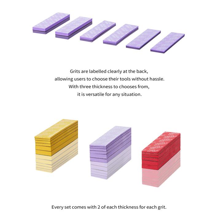 Dspiae #1000-#2500 Sanding Sponge Box Set 30Pcs (SS-S02)