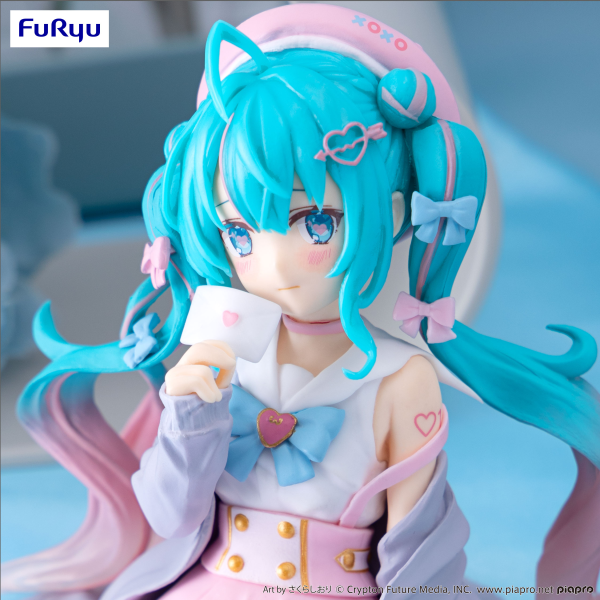 FuRyu Noodle Stopper Figure - Hatsune Miku - Love Sailor Gray Color Ver.