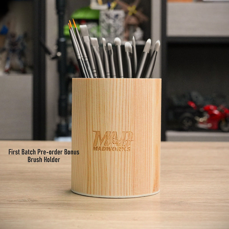 Madworks Neron Paint Brush Set (12 Pack) (BP001-12) [with First Batch Bonus: Wooden Brush Holder]