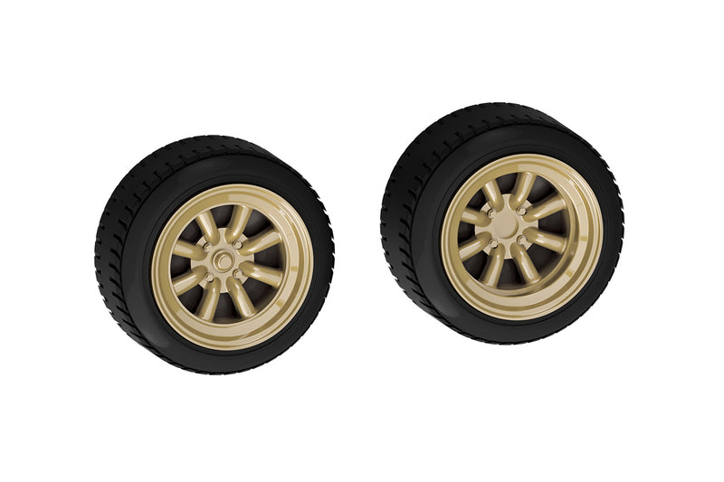 1/32 Nissan Skyline 2000 GT-R Custom Wheel (Silver) (Aoshima The Snap Kit Series No.09-SP1)