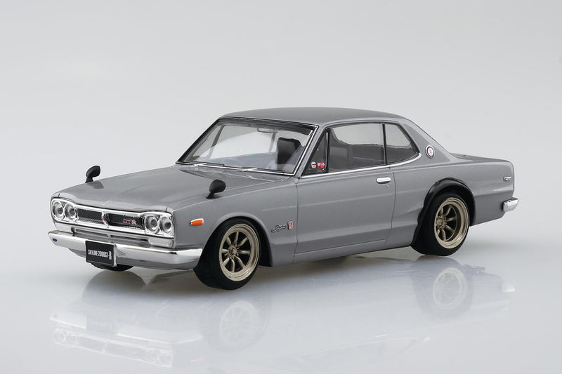 1/32 Nissan Skyline 2000 GT-R Custom Wheel (Silver) (Aoshima The Snap Kit Series No.09-SP1)