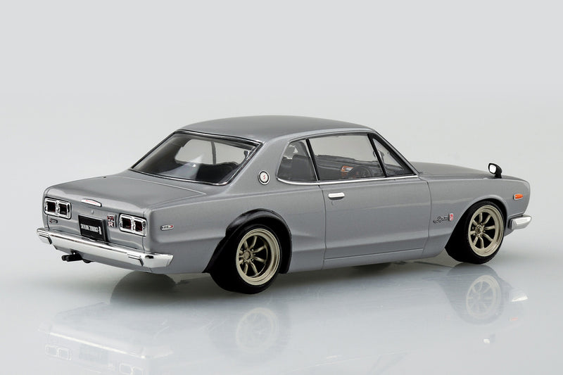 1/32 Nissan Skyline 2000 GT-R Custom Wheel (Silver) (Aoshima The Snap Kit Series No.09-SP1)