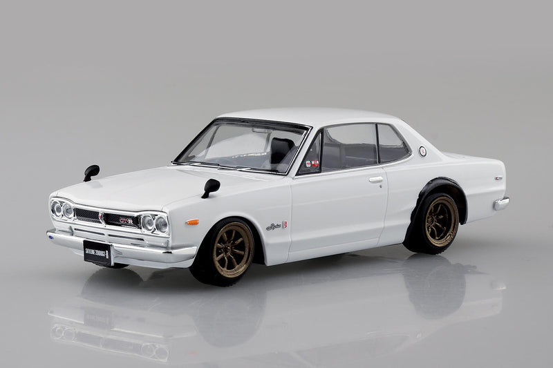 1/32 Nissan Skyline 2000 GT-R Custom Wheel (White) (Aoshima The Snap Kit Series No.09-SP2)