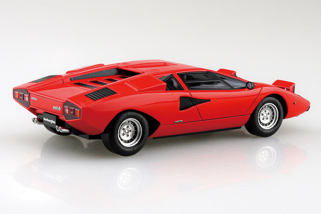 1/32 Lamborghini Countach LP400 (Red) (Aoshima The Snap Kit Series No.20A)