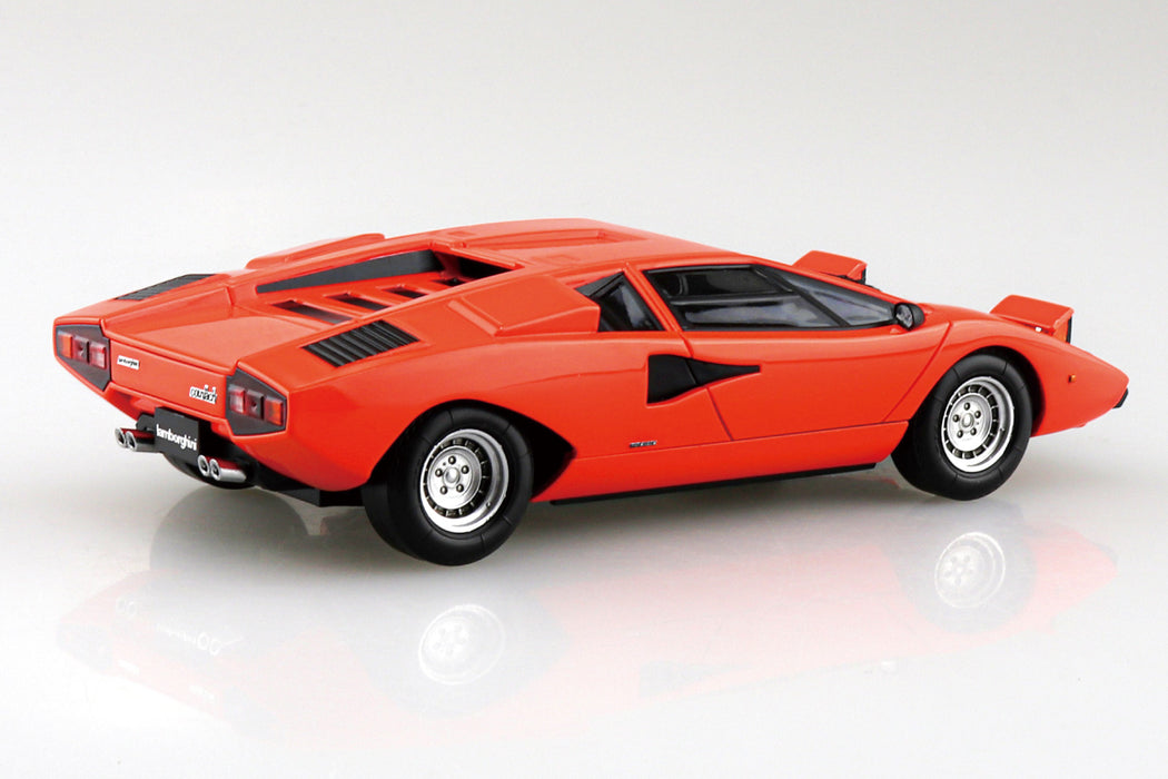 1/32 Lamborghini Countach LP400 (Orange) (Aoshima The Snap Kit Series No.20C)