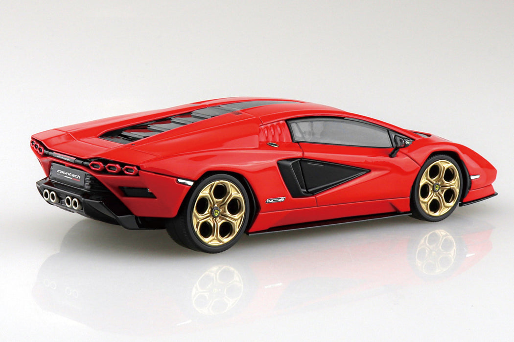 1/32 Lamborghini Countach LPI 800-4 (Red) (Aoshima The Snap Kit Series No.19B)