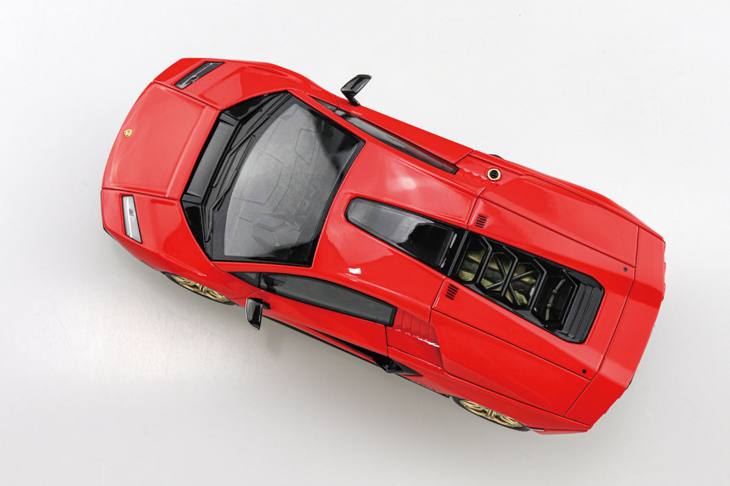 1/32 Lamborghini Countach LPI 800-4 (Red) (Aoshima The Snap Kit Series No.19B)