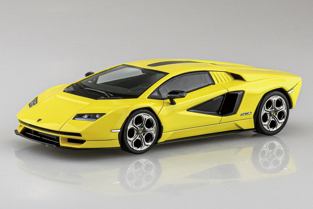 1/32 Lamborghini Countach LPI 800-4 (Yellow) (Aoshima The Snap Kit Series No.19C)