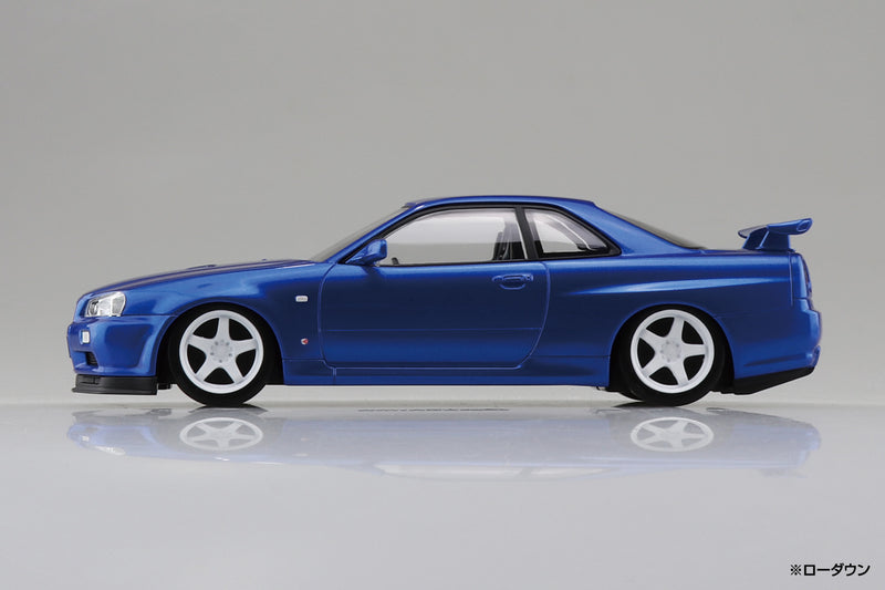 1/32 Nissan R34 Skyline GT-R Custom Wheel (Bayside Blue) (Aoshima The Snap Kit Series No.11-SP1)