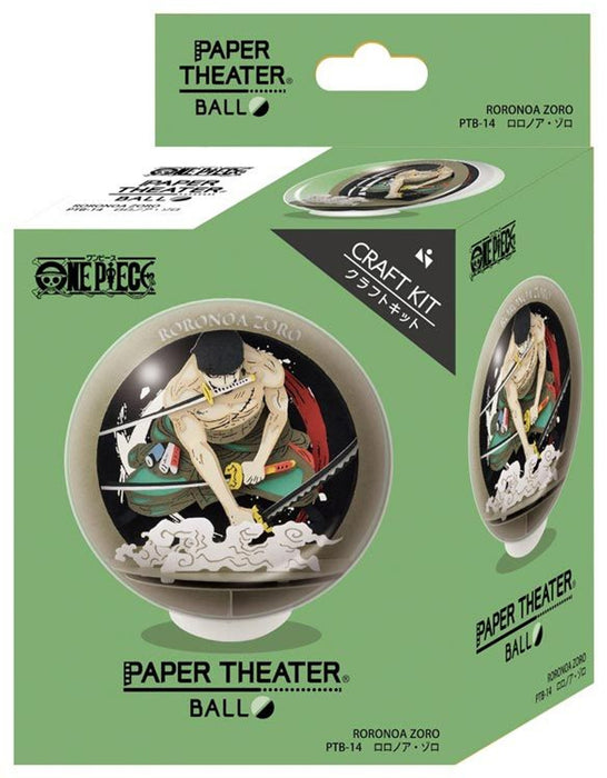 Paper Theater Ball - One Piece - Rononoa Zoro - with Display Case (PTB-14)