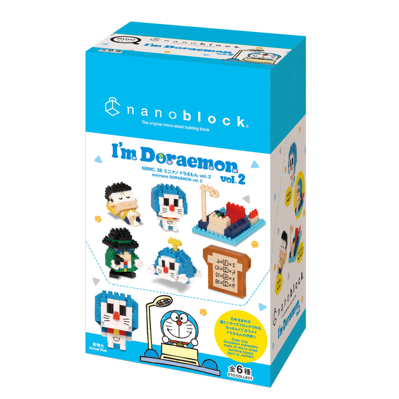 nanoblock Mininano Series - Doraemon - I'm Doraemon Vol.2 (NBMC-38) (Blind Bag)