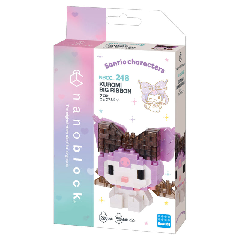 nanoblock Character Collection - Sanrio - Kuromi Big Ribbon (NBCC-248)