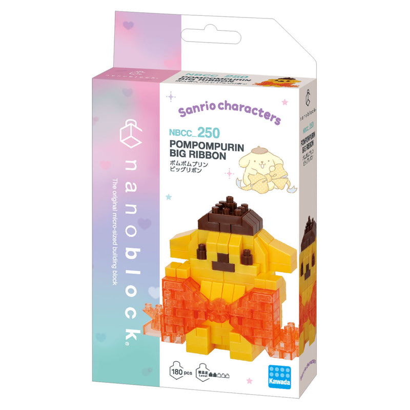 nanoblock Character Collection - Sanrio - Pompompurin Big Ribbon (NBCC-250)