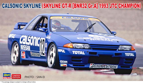 1/24 Nissan CALSONIC Skyline (Skyline GT-R BNR32 Gr.A) 1993 JTC Champion