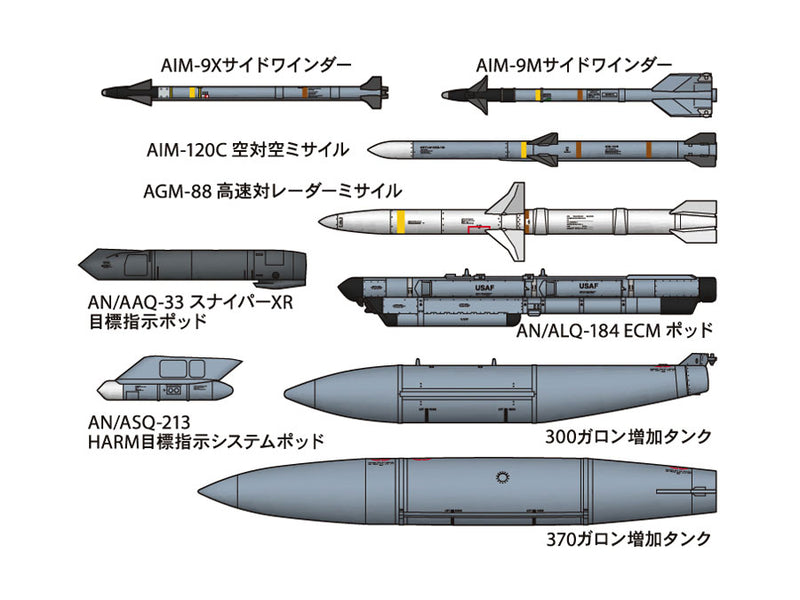 1/72 Lockheed Martin F-16CJ [Block 50] Fighting Falcon with Full Equipment (Tamiya War Bird Collection No.88)