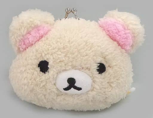 Rilakkuma Fluffy Stuffed Toy Pouch - Korilakkuma