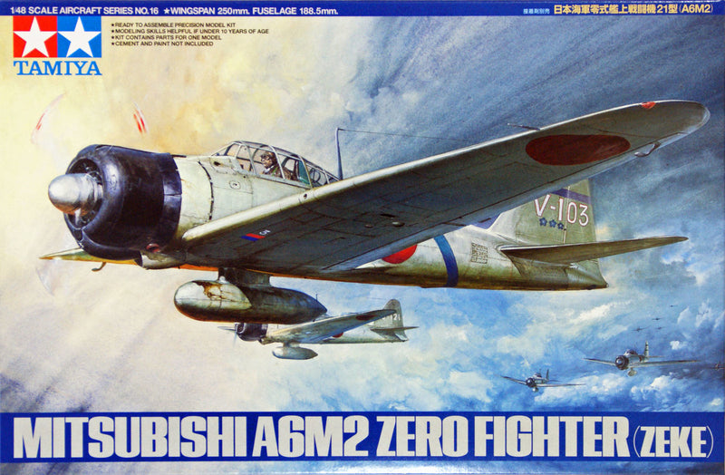 1/48 Mitsubishi A6M2 Zero Fighter (Zeke) (Tamiya 1/48 Aircraft Series No.16)