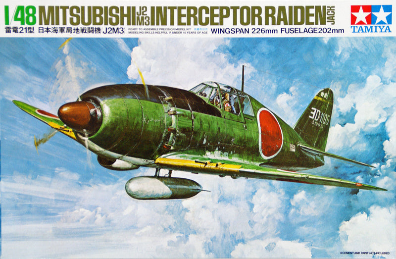 1/48 Mitsubishi J2M3 Interceptor Raiden [Jack] (Tamiya 1/48 Aircraft Series No.18)