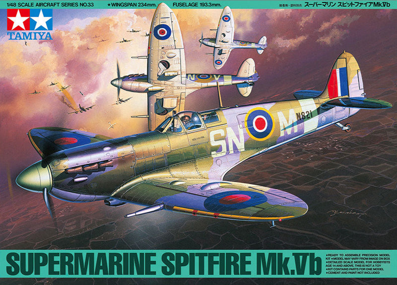 1/48 Supermarine Spitfire Mk.Vb (Tamiya 1/48 Aircraft Series No.33)