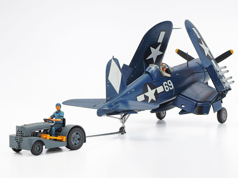 1/48 Vought F4U-1D Corsair w/ "Moto-Tug" (Tamiya 1/48 Aircraft Series No.85)