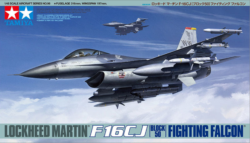 1/48 Lockheed Martin F-16CJ [Black 50] Fighting Falcon (Tamiya 1/48 Aircraft Series No.98)