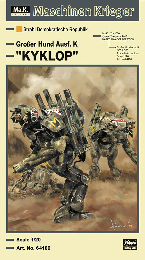 Ma.K Maschinen Krieger 1/20 Humanoid Unmanned Interceptor Grosser Hund Ausf. K "KYKLOP"