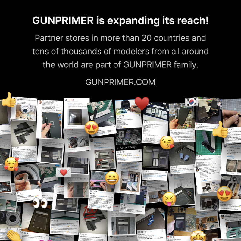 Gunprimer DUST BRUSH STICK Slim Fine Brush (DB-S1)