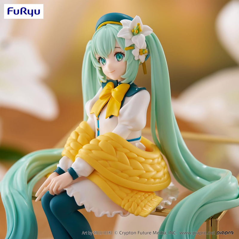 FuRyu Noodle Stopper Figure - Hatsune Miku - Flower Fairy Lily White Ver.