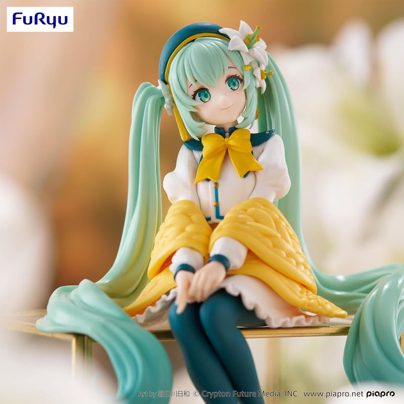 FuRyu Noodle Stopper Figure - Hatsune Miku - Flower Fairy Lily White Ver.
