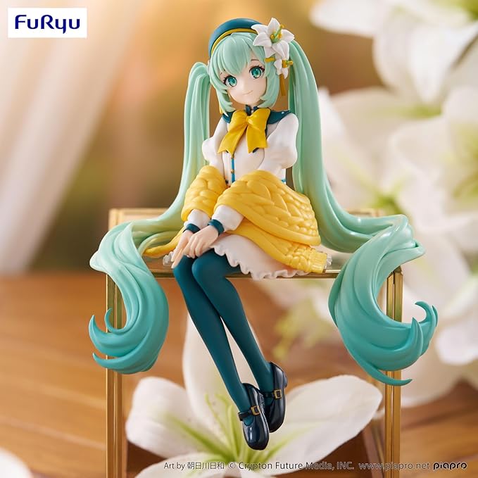 FuRyu Noodle Stopper Figure - Hatsune Miku - Flower Fairy Lily White Ver.