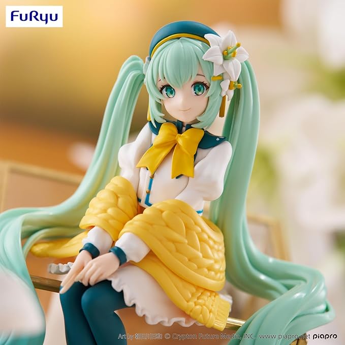FuRyu Noodle Stopper Figure - Hatsune Miku - Flower Fairy Lily White Ver.