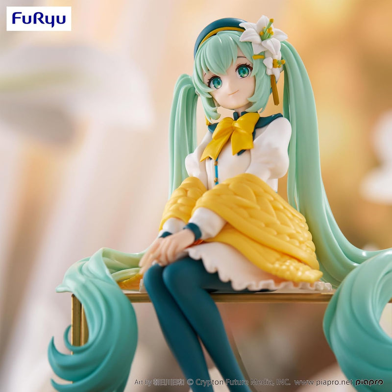 FuRyu Noodle Stopper Figure - Hatsune Miku - Flower Fairy Lily White Ver.