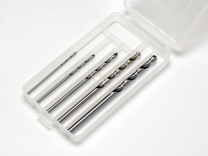 Tamiya Basic Drill Set (1, 1.5, 2, 2.5, 3mm) Bits) (74049)
