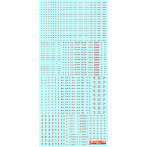 Gaianotes Caution Decal GND03 - Caution Decal Series Foil Red