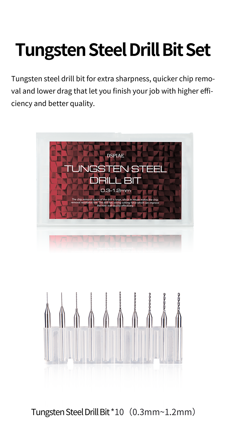 Dspiae General Purpose Chuck Hand Drill Set (AT-VHDS)
