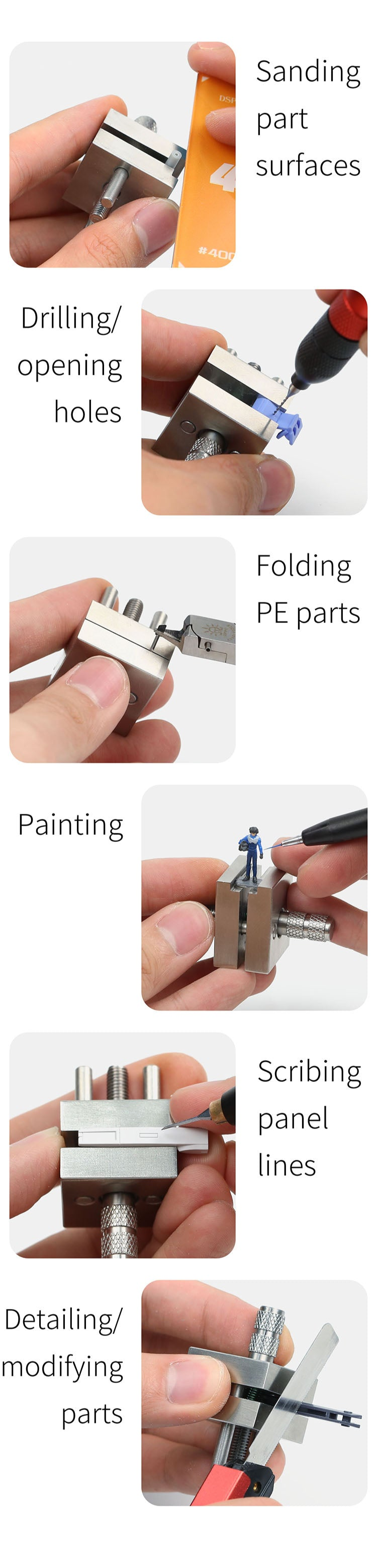 Dspiae Stainless Steel Precision Mini Vise (AT-MV)