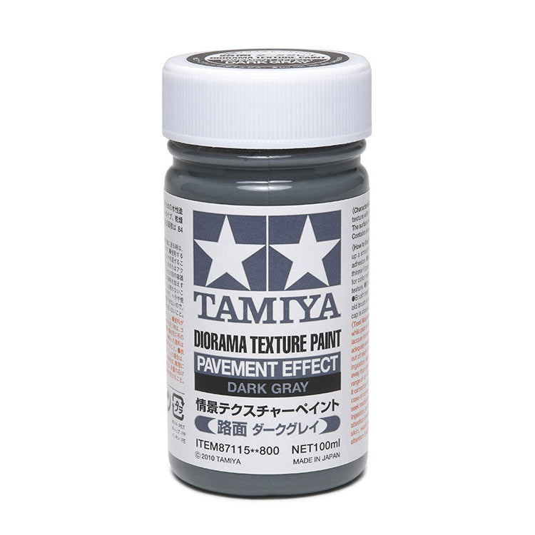 Tamiya Diorama Texture Paint - Pavement Effect, Dark Gray (100mL) (87115)