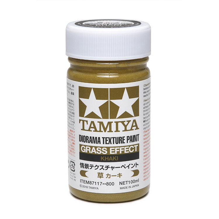 Tamiya Diorama Texture Paint - Grass Effect, Khaki (100mL) (87117)
