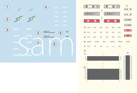 1/150 Yuki Miku Train 2025 Ver. [w/Series 3300 for Standard Color] (2-Car Set)