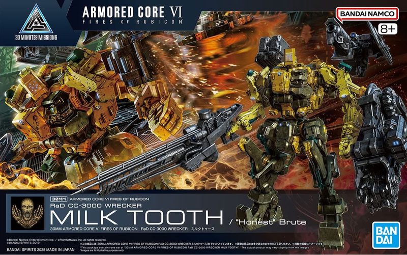 30MM Armored Core VI Fires of Rubicon RaD CC-3000 Wrecker Milk Tooth