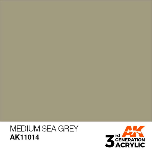 AK Interactive AK11014 3rd Gen Acrylic Medium Sea Grey 17ml