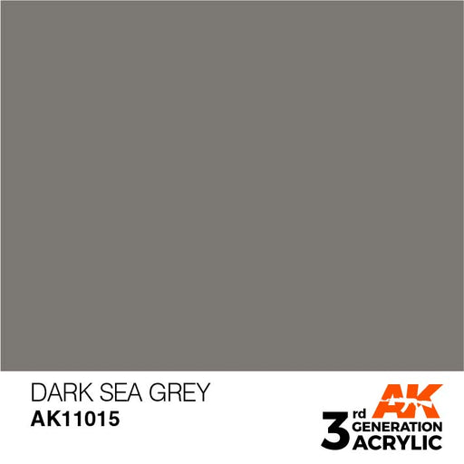 AK Interactive AK11015 3rd Gen Acrylic Dark Sea Grey 17ml