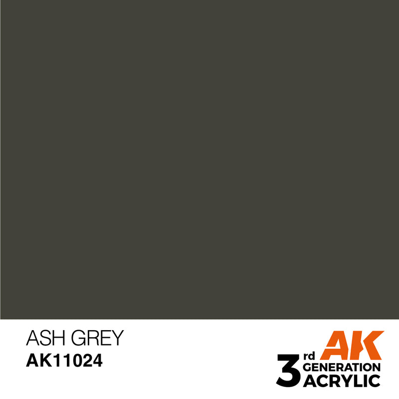 AK Interactive AK11024 3rd Gen Acrylic Ash Grey 17ml