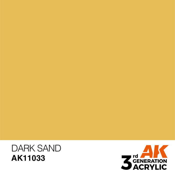 AK Interactive AK11033 3rd Gen Acrylic Dark Sand 17ml